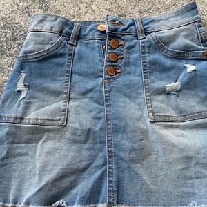 Girls size 10 justice Jean skirt.